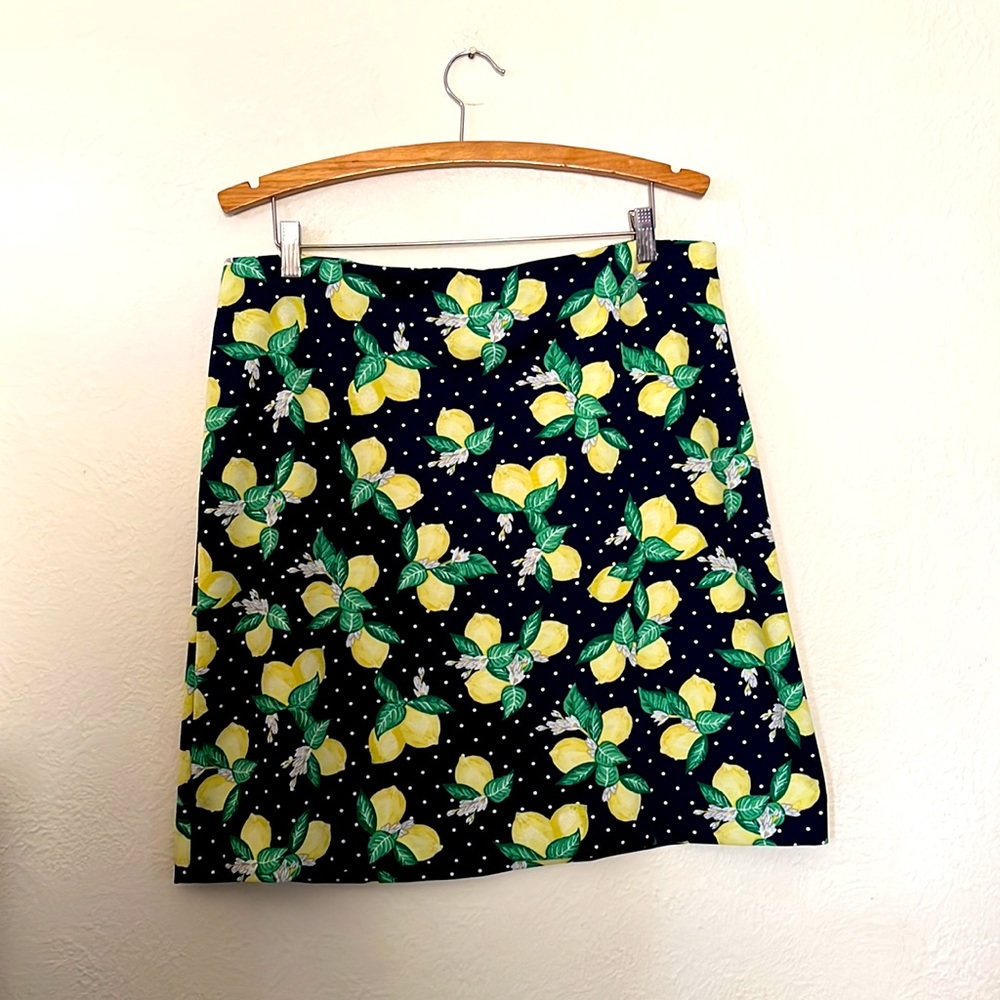 Talbots 16 petite lemon skirt